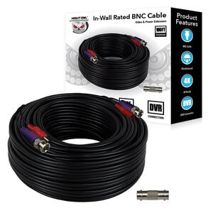 Night Owl - 100 ft. In-Wall Rated Video/Power Extension Cable With Extension Adapter, , hires