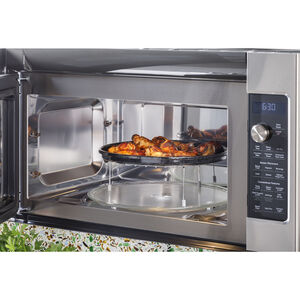 Cafe 30" 1.7 Cu. Ft. Over-the-Range Microwave with 10 Power Levels, 300 CFM & Sensor Cooking Controls - Matte White, Matte White, hires