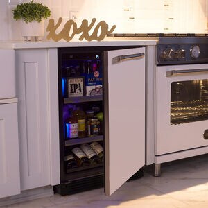 XO 24 in. Built-In/Freestanding 5.7 cu. ft. Compact Beverage Center with Adjustable Shelves & Digital Control - Custom Panel Ready, , hires