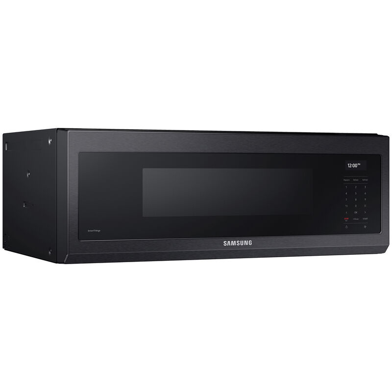 Samsung 30" 1.1 Cu. Ft. Over-the-Range Microwave with 10 Power Levels, 550 CFM & Sensor Cooking Controls - Black Stainless Steel, Black Stainless Steel, hires