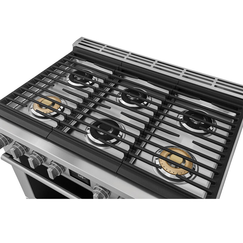 Electrolux 36 in. 4.4 cu. ft. True European Convection Dual Fuel Range with 6 Sealed Burners - Stainless Steel, , hires