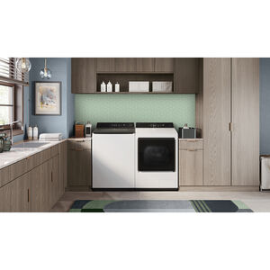 LG 27 in. 7.3 cu. ft. Smart Ventless Electric Dryer with Heat Pump & Sensor Dry - Alpine White, Alpine White, hires