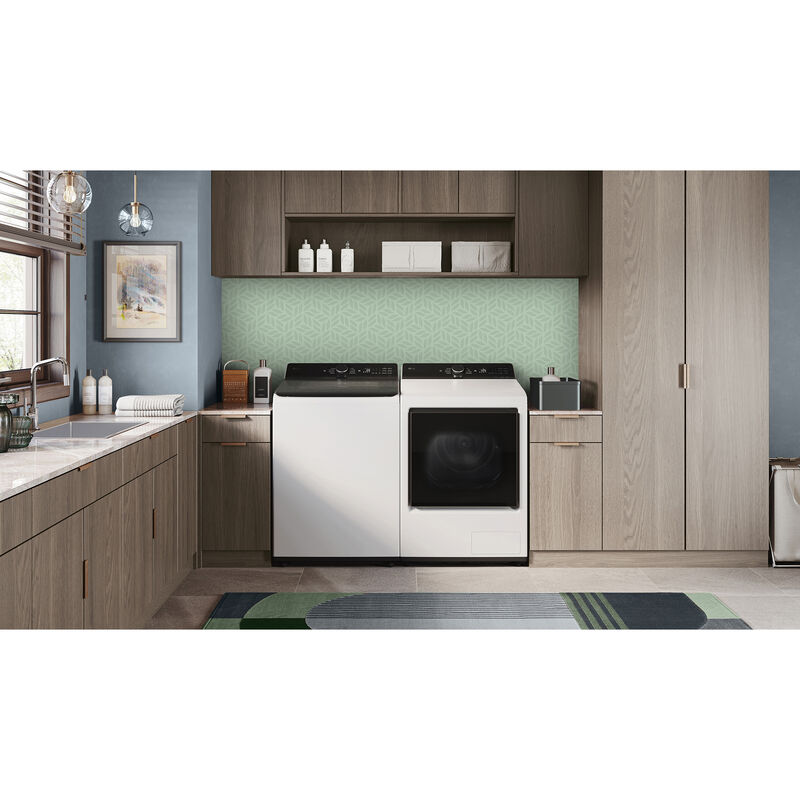 LG 27 in. 7.3 cu. ft. Smart Ventless Electric Dryer with Heat Pump & Sensor Dry - Alpine White, Alpine White, hires