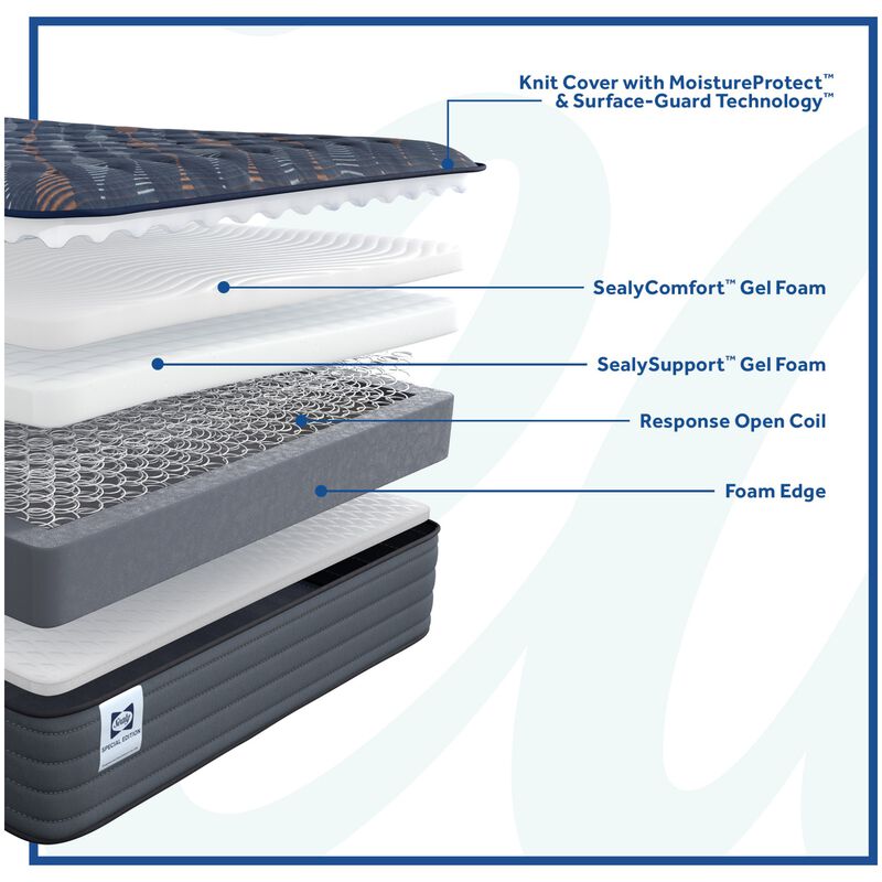 Sealy Warner Special Edition Firm Innerspring Queen Size Mattress, , hires