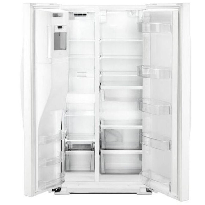 Whirlpool 36 in. 20.6 cu. ft. Counter Depth Side by Side Refrigerator with Ice & Water Dispenser - White, White, hires