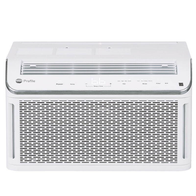 GE 6,150 BTU Smart Window Air Conditioner with 3 Fan Speeds, Sleep Mode & Remote Control - White, , hires