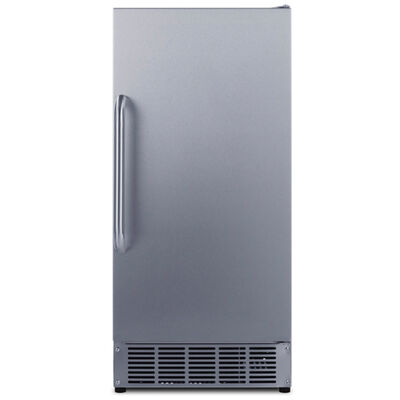 Summit 15 in. Built-In Undercounter Commercial-Use Ice Maker with 25 lb. Ice Storage, Auto-Defrost & Digital Control - Stainless Steel | BIM44GCSSARH