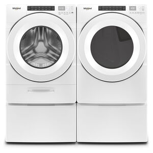 Whirlpool 27 in. 7.4 cu. ft. Stackable Gas Dryer with Intuitive Touch Controls, Sanitize Cycle & Sensor Dry - White, , hires