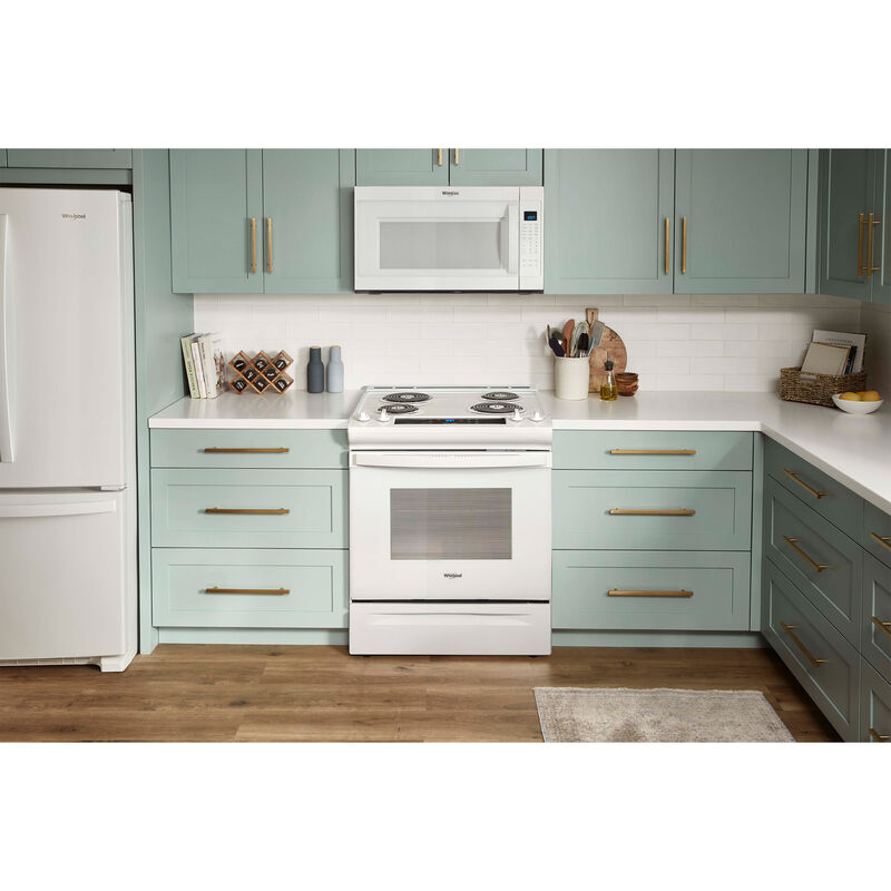 Whirlpool 30 in. 4.8 cu. ft. Electric Range with Coil Burners - White, White, hires