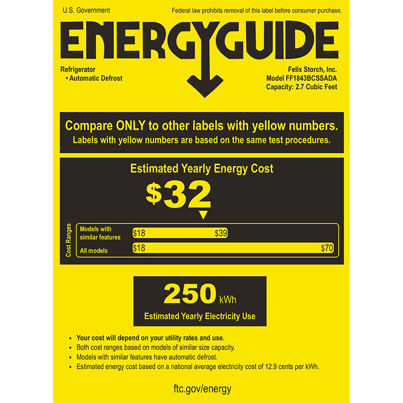 Summit 18 in. 2.7 cu. ft. Undercounter Refrigerator - Stainless Steel, , hires