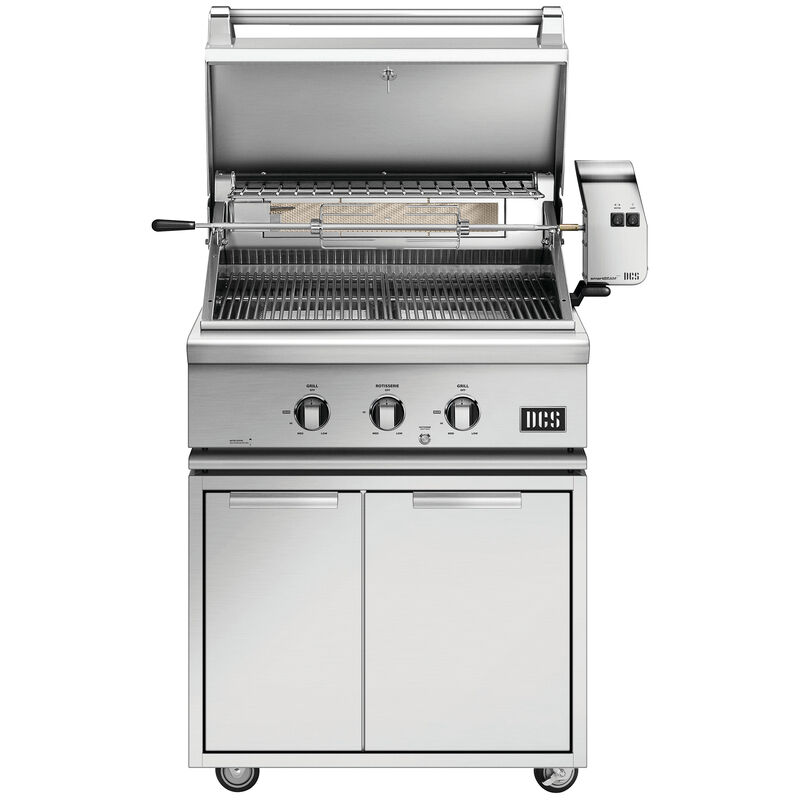 DCS Series 7 30 in. 2-Burner Built-In Natural Gas Grill with Rotisserie - Stainless Steel, , hires