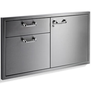 Lynx Classic 42 in.Storage Door & Double Drawer Combination - Stainless Steel, , hires
