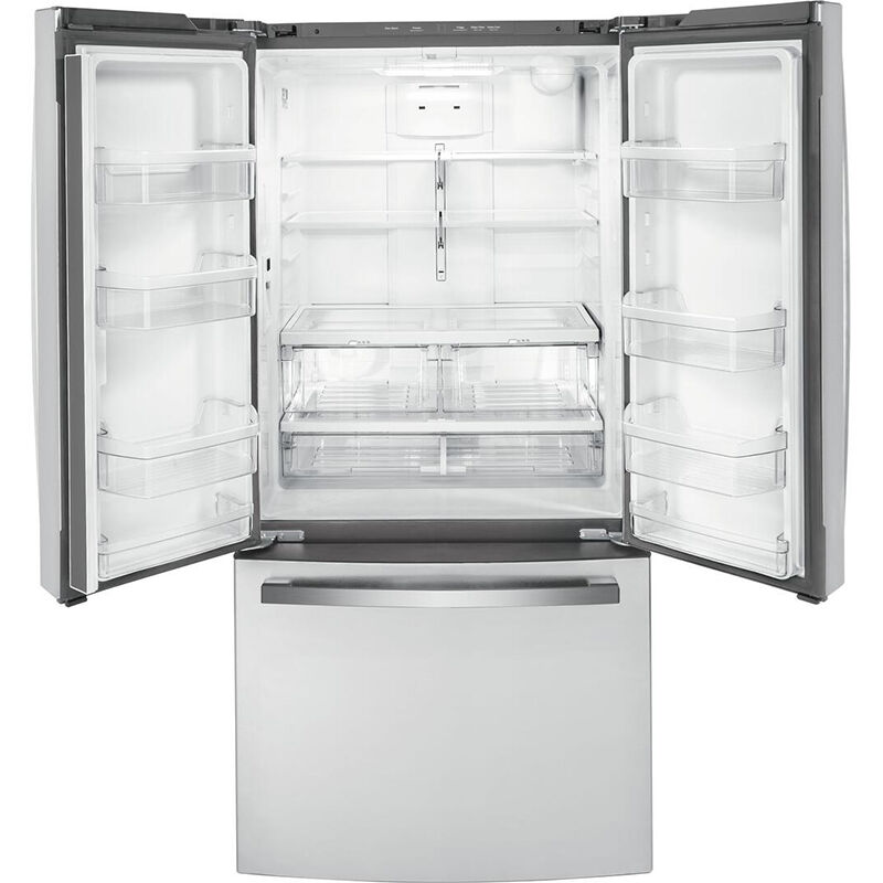 GE 23.6 cu ft French Door Refrigerator - 33W Stainless Steel