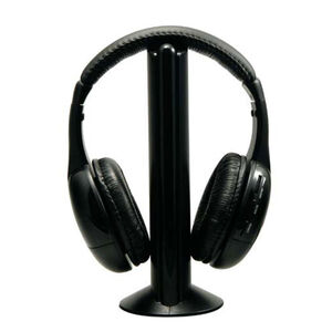 Sentry Infrared On-Ear Wireless Headphones and Transmitter - Black, , hires