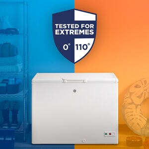 GE 44 in. 10.7 cu. ft. Garage-Ready Chest Freezer - White, , hires