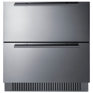 Summit 30 in. 5.4 cu. ft. Outdoor Double Refrigerator Drawers - Stainless Steel, , hires