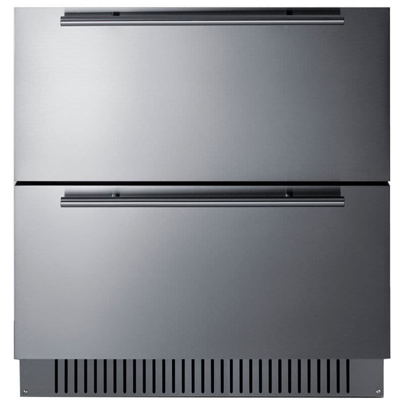 Summit 30 in. 5.4 cu. ft. Outdoor Double Refrigerator Drawers - Stainless Steel, , hires