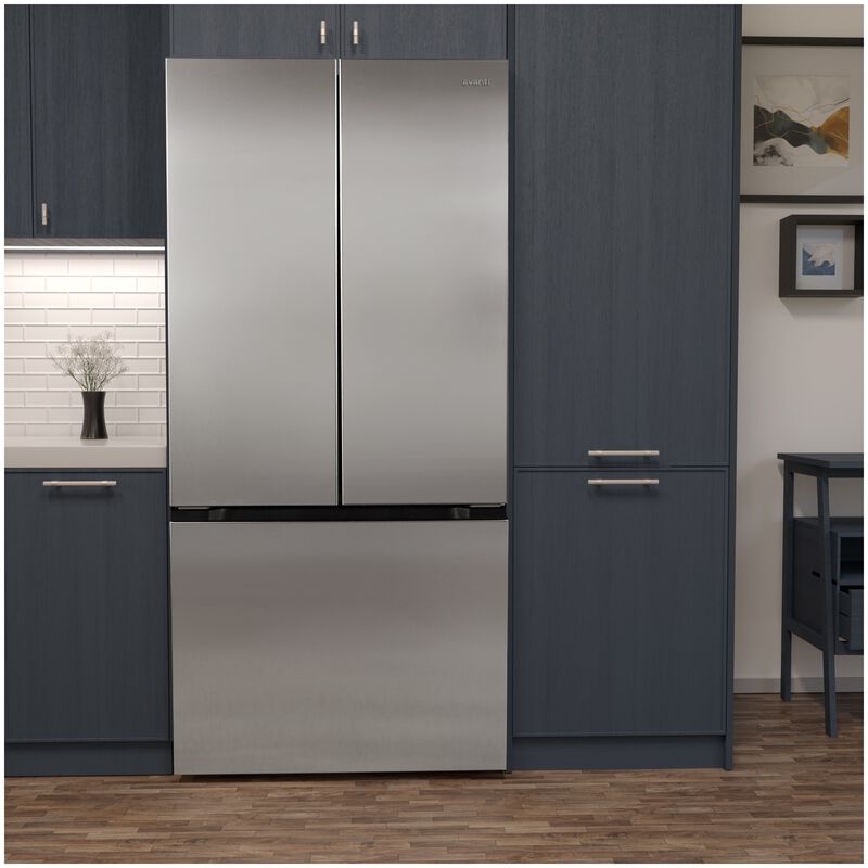 Avanti 30 in. 17.5 cu. ft. Counter Depth French Door Refrigerator - Stainless Steel, , hires