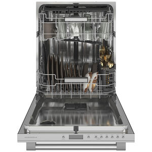 Monogram 24 in. Top Control Smart Dishwasher with 39 dBa Sound Level, 3rd-Rack & Max Dry system - Stainless Steel, , hires