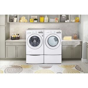 LG 27 in. 7.4 cu. ft. Stackable Gas Dryer with Sensor Dry Technology - White, , hires