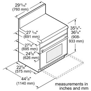 Thermador Pro Harmony Professional Series 30 in. 4.4 cu. ft. True European Convection Dual Fuel Range with 5 Sealed Burners - Stainless Steel, , hires