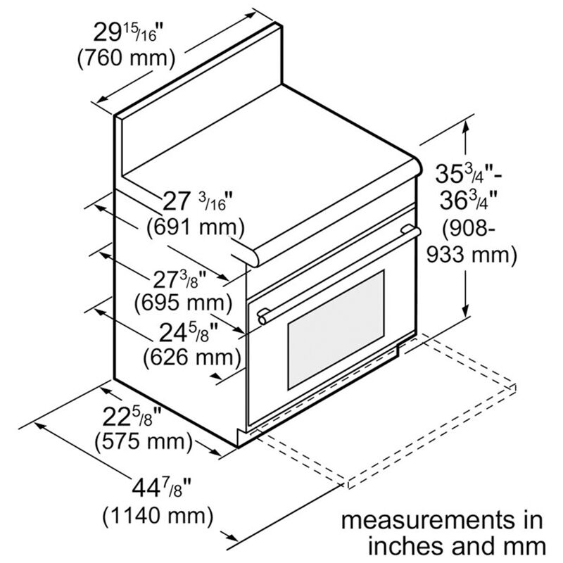 Thermador Pro Harmony Professional Series 30 in. 4.4 cu. ft. True European Convection Dual Fuel Range with 5 Sealed Burners - Stainless Steel, , hires