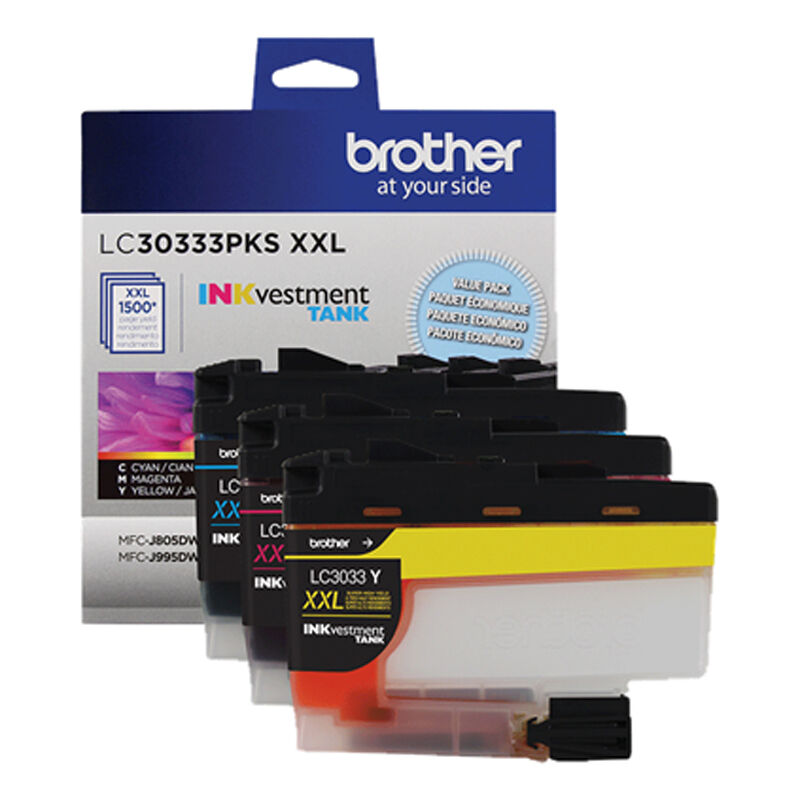 Brother INKvestment Tank Super High-Yield Color Ink Cartridge - 3 Pack, , hires
