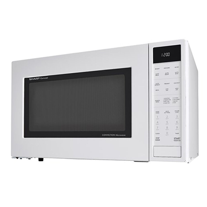 Sharp 25 in. 1.5 cu.ft Countertop Microwave with 10 Power Levels & Sensor Cooking Controls - White, , hires