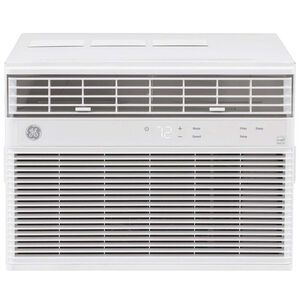 GE 12,000 BTU Heat/Cool Window/Wall Air Conditioner with 3 Fan Speeds, Sleep Mode & Remote Control - Light Gray, , hires