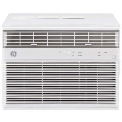 GE 12,000 BTU Heat/Cool Window/Wall Air Conditioner with 3 Fan Speeds, Sleep Mode & Remote Control - Light Gray | AHE12DZ
