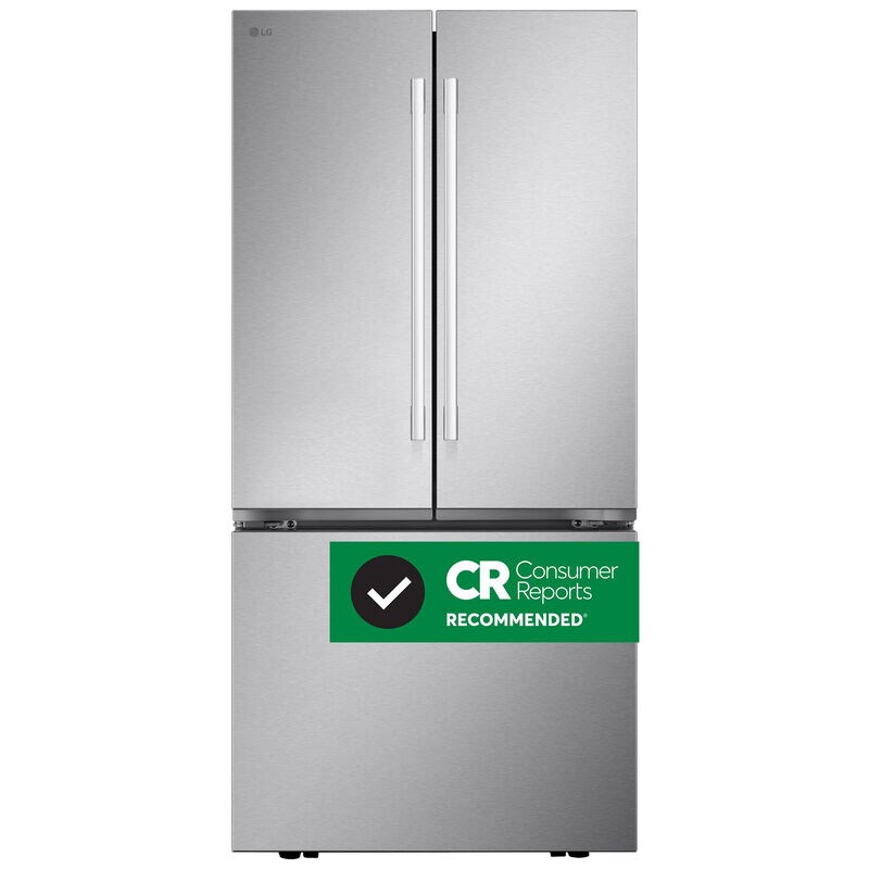 LG 33 in. 25.1 cu. ft. Smart French Door Refrigerator with Ice Maker - PrintProof Stainless Steel, , hires