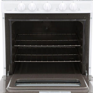 Premier 24 in. 2.9 cu. ft. Oven Freestanding Gas Range with 4 Sealed Burners - White, , hires