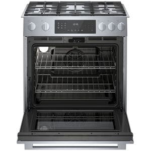 Bosch Benchmark 30 in. 4.8 cu. ft. Standard Convection Slide-In Gas Range with 5 Sealed Burners - Stainless Steel, , hires