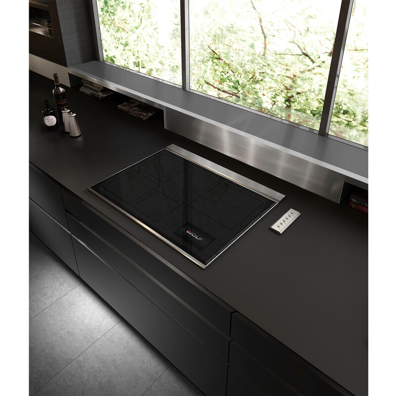 Wolf Transitional 30 in. 4-Burner Induction Cooktop with Simmer Burner & Power Burner - Stainless Steel, , hires