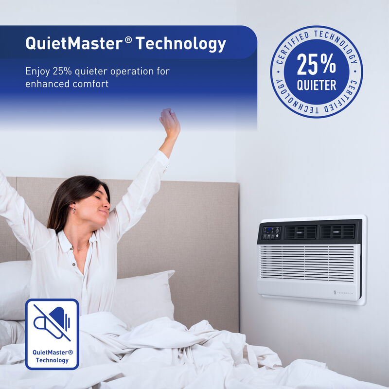 Friedrich Uni-Fit Series 12,000 BTU Heat/Cool Smart Through-the-Wall Air Conditioner with 3 Fan Speeds, Sleep Mode & Remote Control - White, , hires