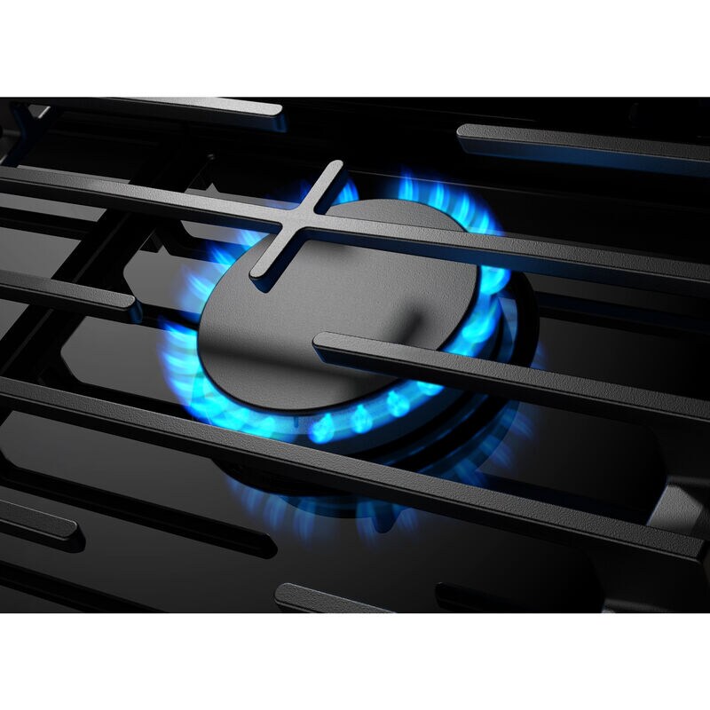 Whirlpool 36 in. 5-Burner Natural Gas Cooktop with Simmer Burner & Power Burner - Black, Black, hires