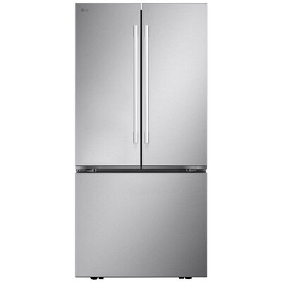 LG 33 in. 20.8 cu. ft. Smart Counter Depth French Door Refrigerator with Ice Maker - PrintProof Stainless Steel | LF21G6201S