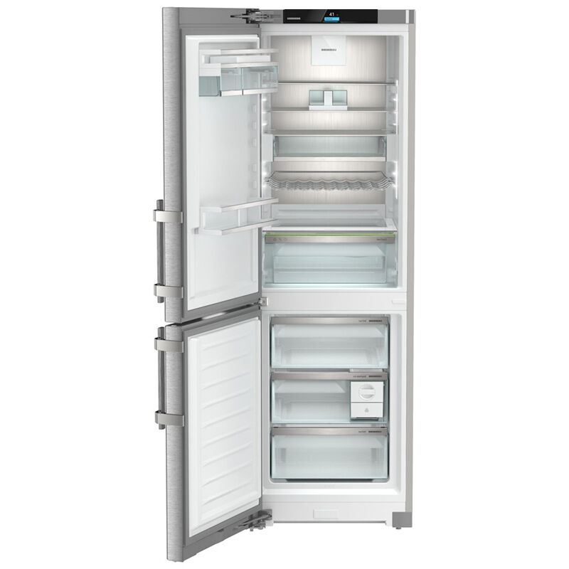 Liebherr Prime Series 24 in. 11.4 cu. ft. Left-Hinged Counter Depth Bottom Freezer Refrigerator - Stainless Steel, , hires