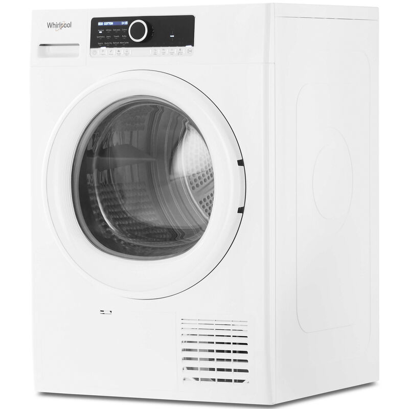Whirlpool 24 in. 4.3 cu. ft. Ventless Electric Dryer with Delicate Cycle for Small Spaces - White, , hires