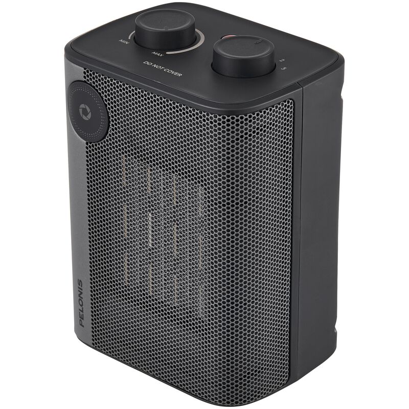 Pelonis 1500W Ceramic Space Heater with 3 Heat Settings & Overheat Safety Shut-Off - Black, , hires