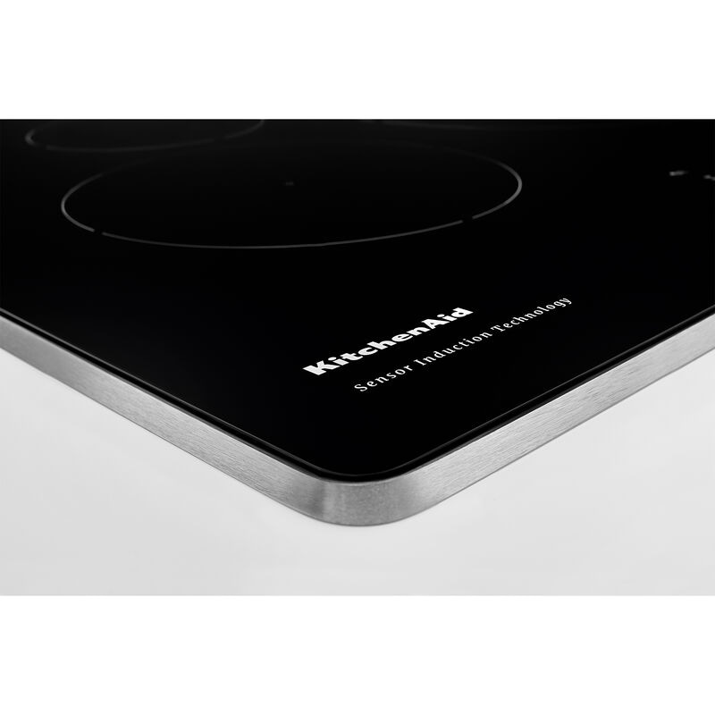 KitchenAid 36 in. Induction Cooktop with 5 Smoothtop Burners - Stainless Steel, , hires