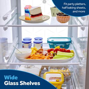 GE 36 in. 23.5 cu. ft. Smart Counter Depth Side-by-Side Refrigerator with Ice & Water Dispenser - Fingerprint Resistant Stainless, , hires