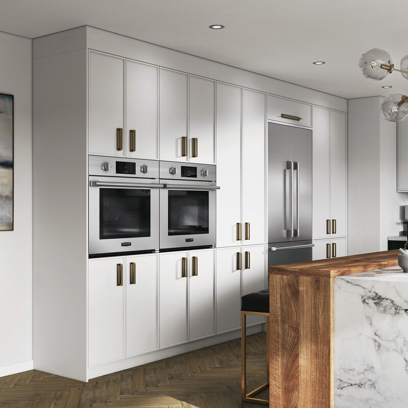 Signature Kitchen Suite 30 in. 6.4 cu. ft. Smart Speed/ Steam Electric Microwave/Wall Oven Combo with True European Convection & Sensor Cooking - Stainless Steel, , hires