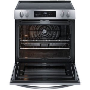 Frigidaire 30 in. 5.3 cu. ft. Standard Convection Electric Range with Smoothtop Burners - Stainless Steel, , hires