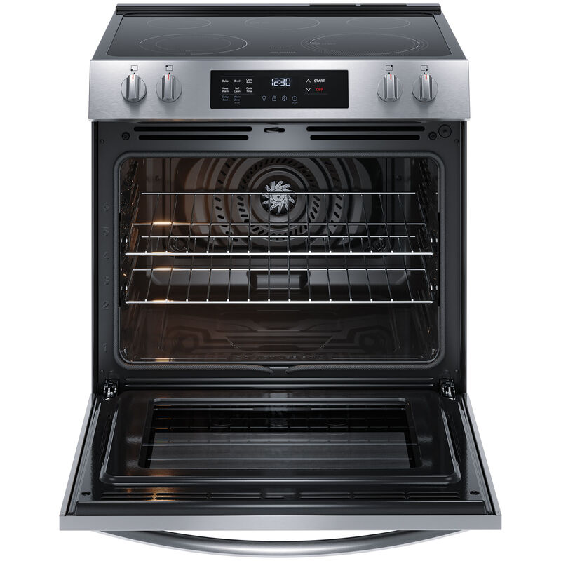 Frigidaire 30 in. 5.3 cu. ft. Standard Convection Electric Range with Smoothtop Burners - Stainless Steel, , hires