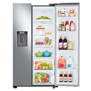 Samsung 36 in. 22 cu. ft. Smart Counter Depth Side by Side Refrigerator with Ice & Water Dispenser - Stainless Steel, Stainless Steel, hires