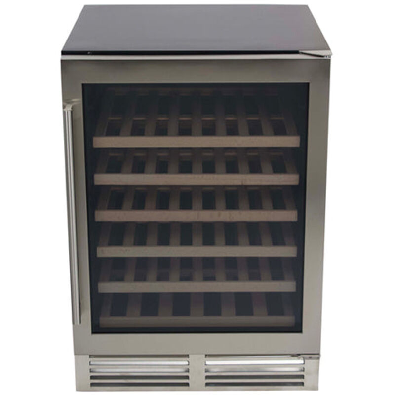 Avanti Designer Series 23 in. Undercounter Wine Cooler with Wood Racks, Single Temperature Zone & 51 Bottle Capacity - Stainless Steel, , hires