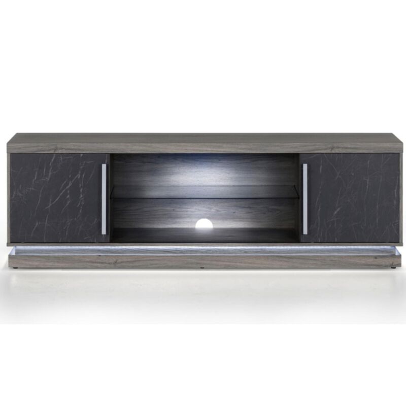 Living Style 70 in. TV Stand - Gray, , hires