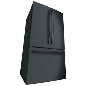 GE 36 in. 27 cu. ft. French Door Refrigerator with Internal Water Dispenser - Black, Black, hires