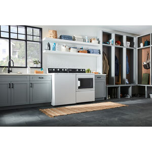 Maytag 27 in. 3.5 cu. ft. Top Load Washer with Dual-Action Agitator & Power Wash Cycle - White, , hires